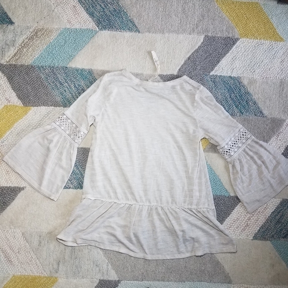 BUNDLE Mystree Striped Belle Sleeve Tops SMALL - Picture 8 of 9